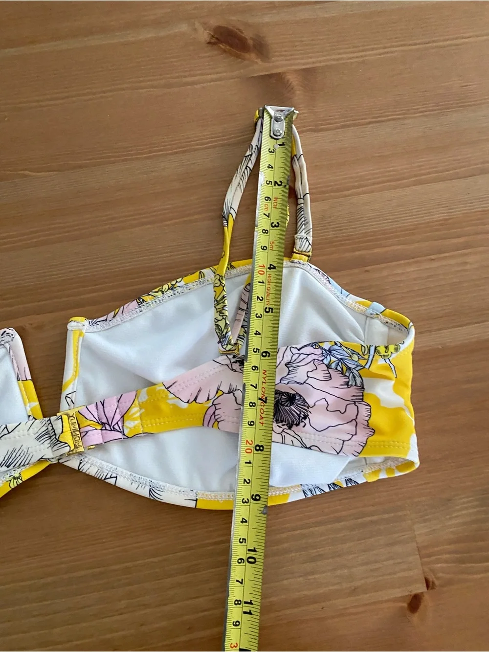 Yumi Kim Sz L Bora Bora Yellow Deep Sea Bandeau Top W/ Removable Straps